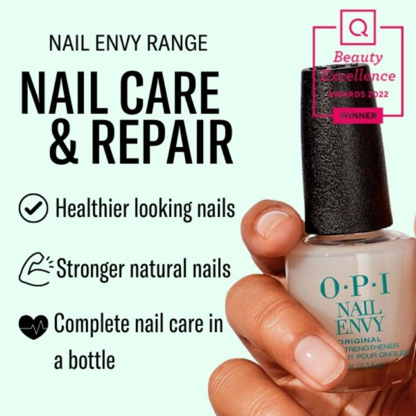 OPI Nail Envy Nail Strengthener Strength + Colour Powerful Pink 15ml Online Hot Sale