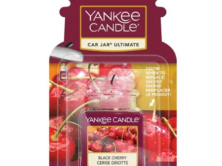 Yankee Candle Black Cherry Ultimate Car Jar Air Freshener For Sale