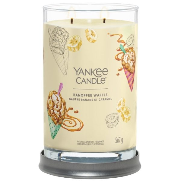 Yankee Candle Banoffee Waffle Large Signature Tumbler Jar Candle Hot on Sale