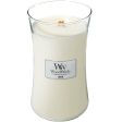 WoodWick Linen Large Hourglass Jar Candle Online Sale