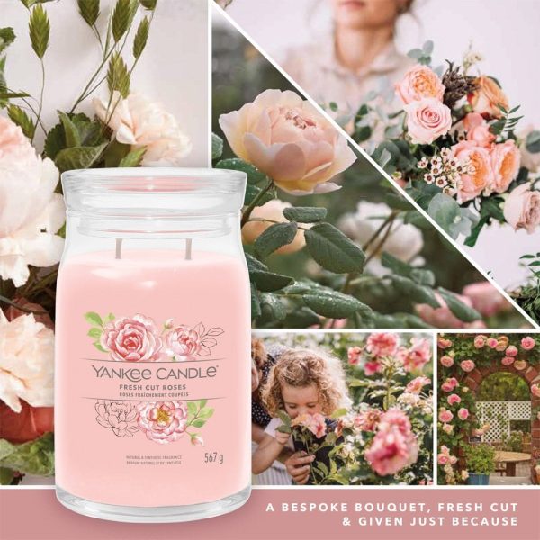 Yankee Candle Fresh Cut Roses Large Signature Jar Candle on Sale