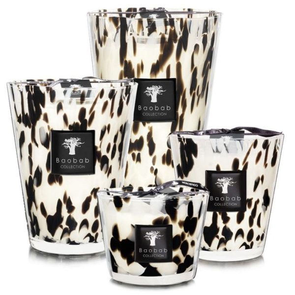 Baobab Collection Max 10 Pearls Black Candle Fashion