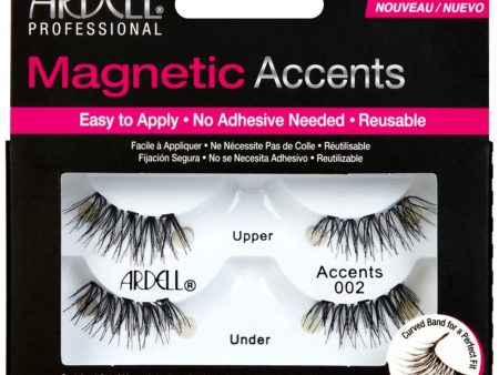 Ardell Professional Magnetic Lashes Accents 002 Black For Sale