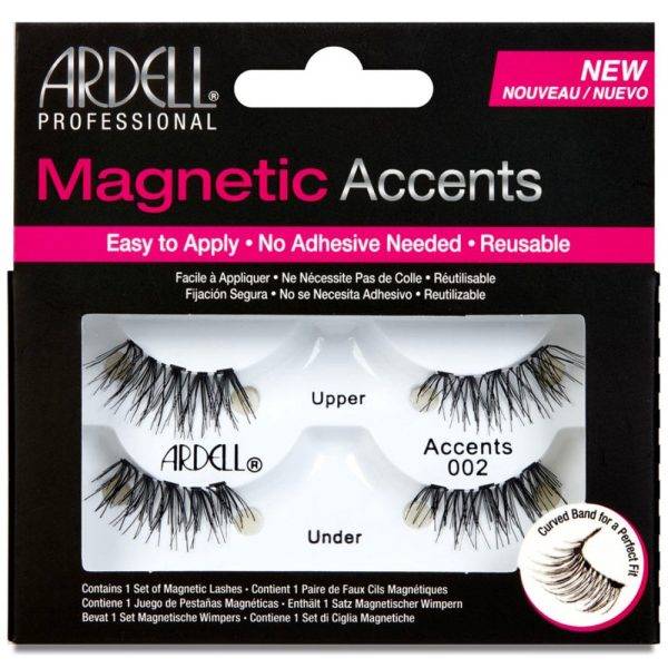 Ardell Professional Magnetic Lashes Accents 002 Black For Sale