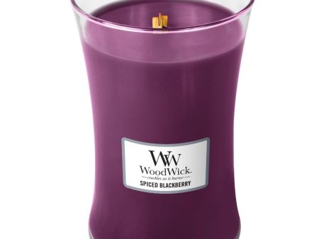 WoodWick Spiced Blackberry Large Hourglass Jar Candle Supply