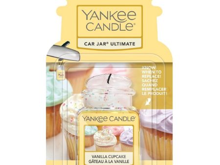 Yankee Candle Vanilla Cupcake Ultimate Car Jar Air Freshener on Sale