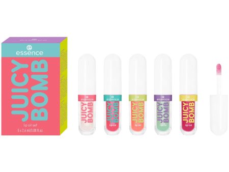 Essence Juicy Bomb Lip Oil Set 5 x 2.4ml Hot on Sale