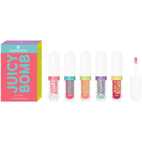 Essence Juicy Bomb Lip Oil Set 5 x 2.4ml Hot on Sale