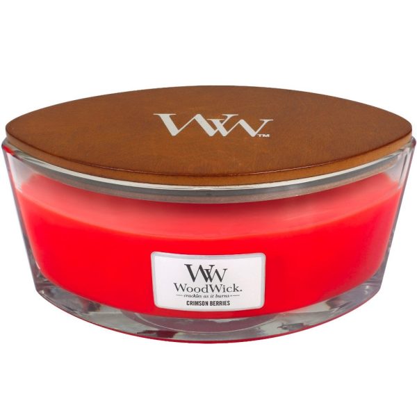 WoodWick Crimson Berries Ellipse Jar Candle Supply