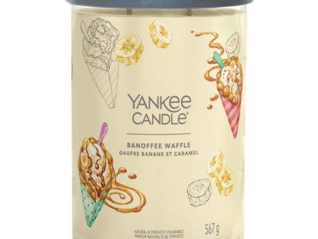 Yankee Candle Banoffee Waffle Large Signature Tumbler Jar Candle Hot on Sale