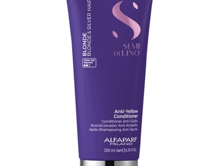 Alfaparf Milano Semi Di Lino Blonde Anti-Yellow Conditioner 200ml For Sale