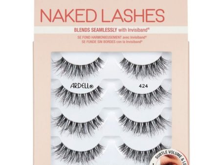 Ardell Professional Multipack Naked Strip Lashes 424 Black 4 Pairs Supply