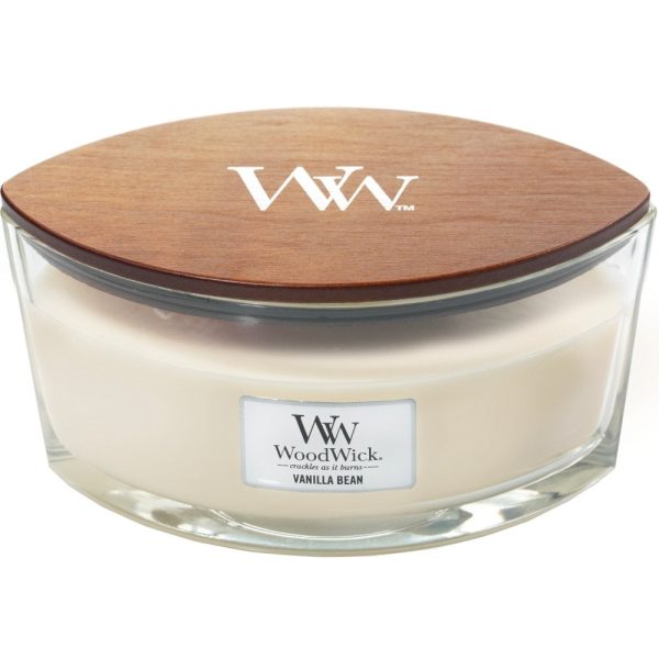 WoodWick Vanilla Bean Ellipse Jar Candle Online now