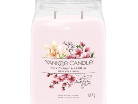 Yankee Candle Pink Cherry & Vanilla Large Signature Jar Candle Cheap