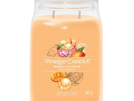 Yankee Candle Mango Ice Cream Large Signature Jar Candle Cheap