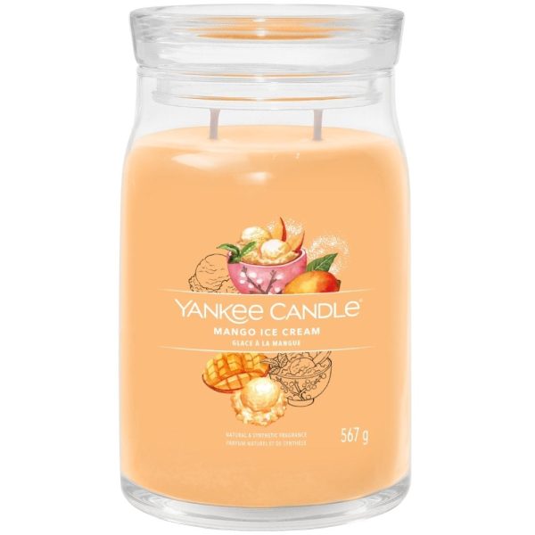 Yankee Candle Mango Ice Cream Large Signature Jar Candle Cheap