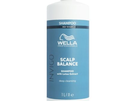 Wella Professionals Invigo Aqua Pure Purifying Deep Cleansing Shampoo 1000ml Discount