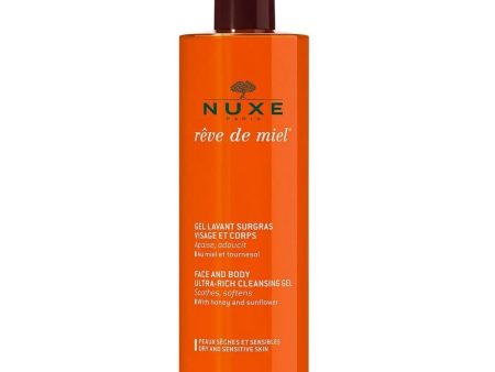 Nuxe Reve De Miel Face & Body Ultra-Rich Cleansing Gel 400ml Cheap