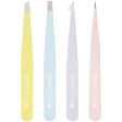 Brushworks HD 4 Piece Combination Tweezer Set Mixed Online