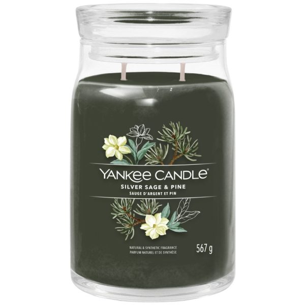 Yankee Candle Silver Sage & Pine Large Signature Jar Candle Discount