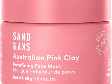 Sand & Sky Australian Pink Clay Porefining Face Mask 60g Online Sale