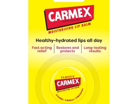 Carmex Moisturising Lip Balm Pot Blister Original 7.5g For Cheap