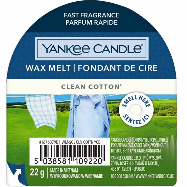 Yankee Candle Clean Cotton Wax Melt For Discount