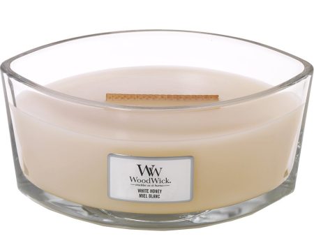 WoodWick White Honey Ellipse Jar Candle For Discount