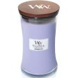 WoodWick Lavender Spa Large Hourglass Jar Candle Discount