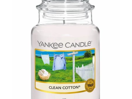 Yankee Candle Clean Cotton Large Jar Candle Fashion