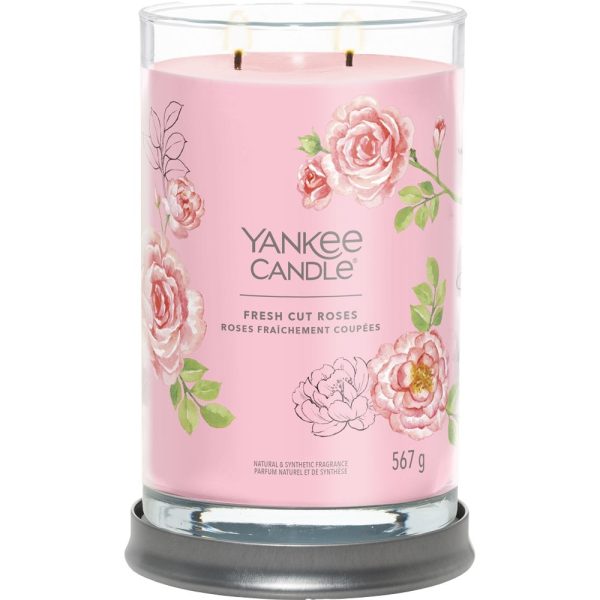 Yankee Candle Fresh Cut Roses Large Signature Tumbler Jar Candle Cheap