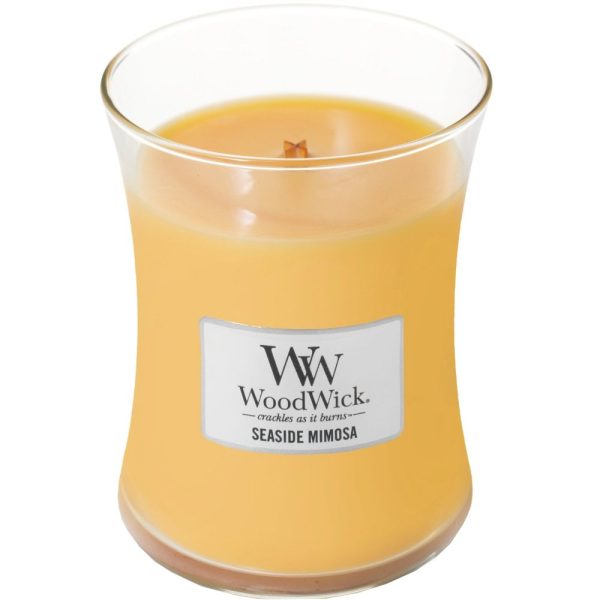 WoodWick Seaside Mimosa Medium Hourglass Jar Candle Online now