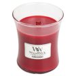 WoodWick Pomegranate Medium Hourglass Jar Candle For Sale