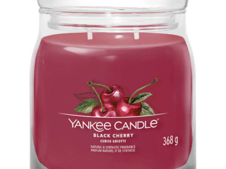 Yankee Candle Black Cherry Medium Signature Jar Candle Fashion