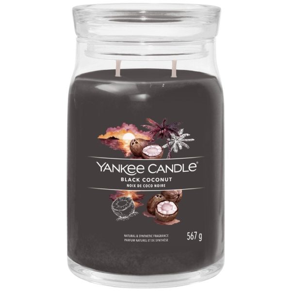 Yankee Candle Black Coconut Large Signature Jar Candle Supply