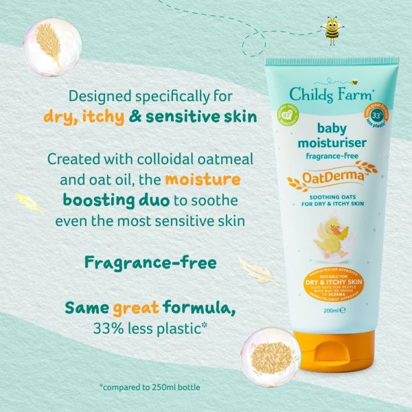 Childs Farm Baby Oat Derma Moisturiser 200ml For Cheap