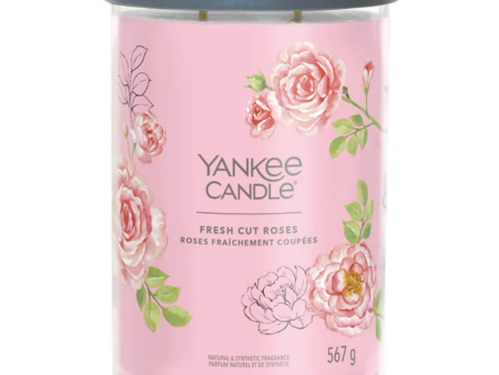 Yankee Candle Fresh Cut Roses Large Signature Tumbler Jar Candle Cheap