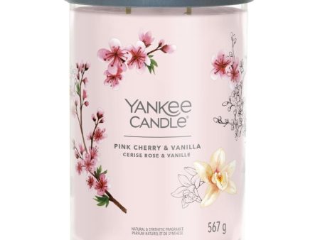 Yankee Candle Pink Cherry & Vanilla Large Signature Tumbler Jar Candle Sale