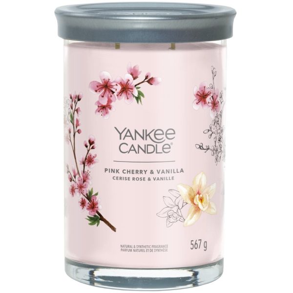 Yankee Candle Pink Cherry & Vanilla Large Signature Tumbler Jar Candle Sale