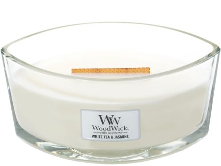 WoodWick White Tea & Jasmine Ellipse Jar Candle Online