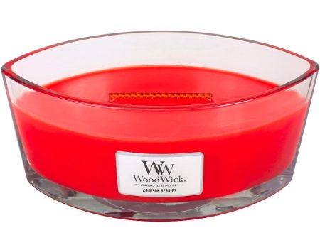 WoodWick Crimson Berries Ellipse Jar Candle Supply