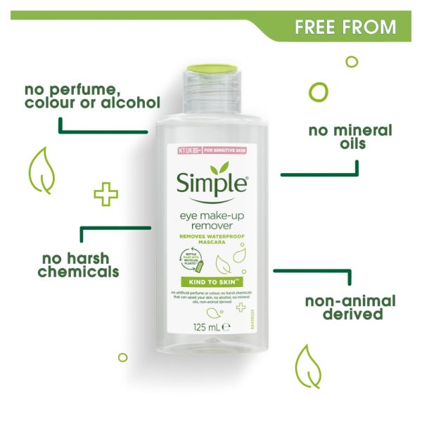 Simple Kind To Skin Oil-Free Eye Makeup Remover 125ml Online now