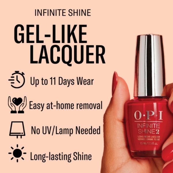 OPI Infinite Shine Stay Out All Bright Nail Polish 15ml Supply