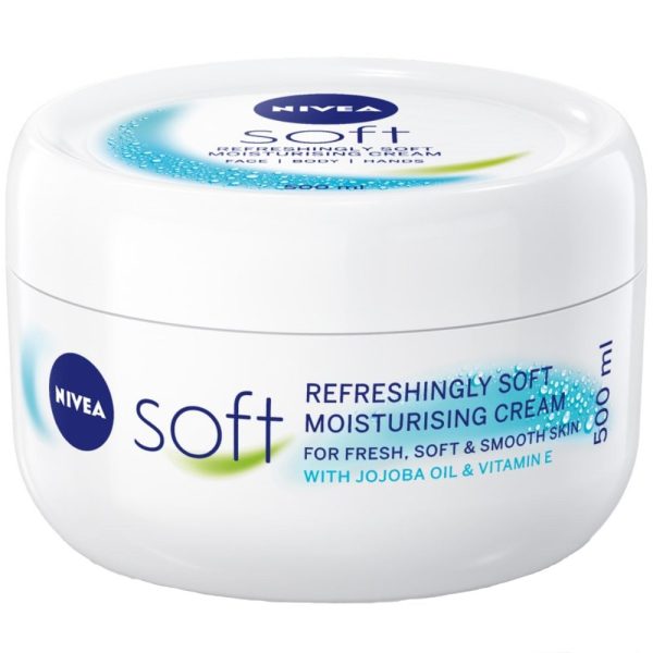 Nivea Refreshingly Soft Moisturising Cream 500ml Hot on Sale