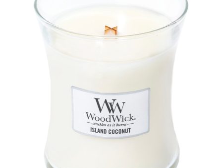 WoodWick Island Coconut Medium Hourglass Jar Candle Online Hot Sale