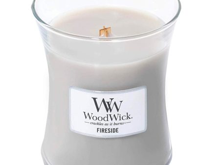 WoodWick Fireside Medium Hourglass Jar Candle Cheap