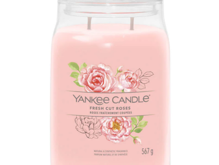 Yankee Candle Fresh Cut Roses Large Signature Jar Candle on Sale