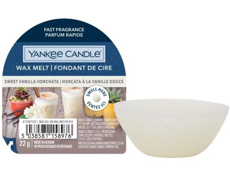 Yankee Candle Sweet Vanilla Horchata Wax Melt Hot on Sale