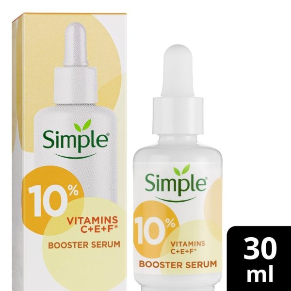 Simple 10% Vitamins C + E + F Booster Serum 30ml Supply