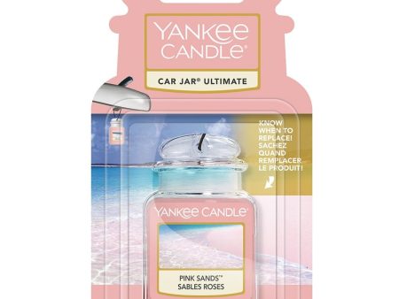 Yankee Candle Pink Sands Ultimate Car Jar Air Freshener For Sale